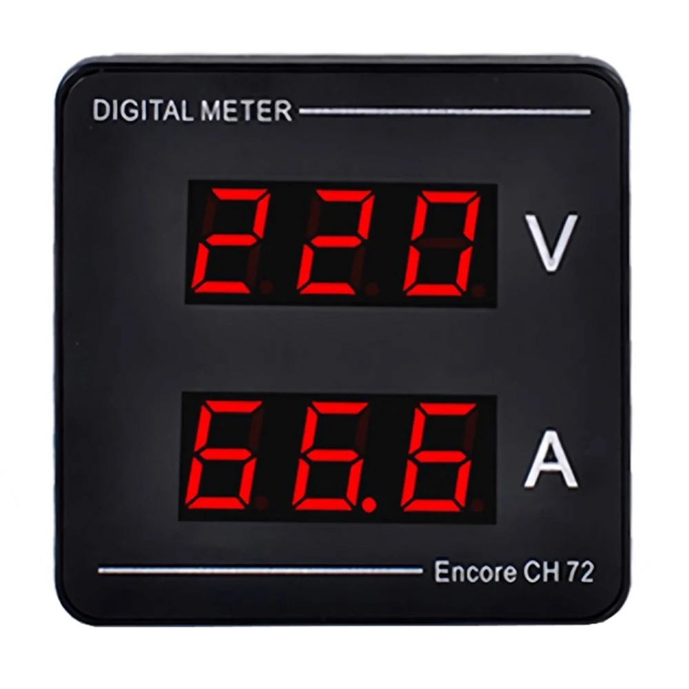 High Precision Digital Display Voltage Current Instrument Meter AC50-500V 1-120A 72*72*32mm