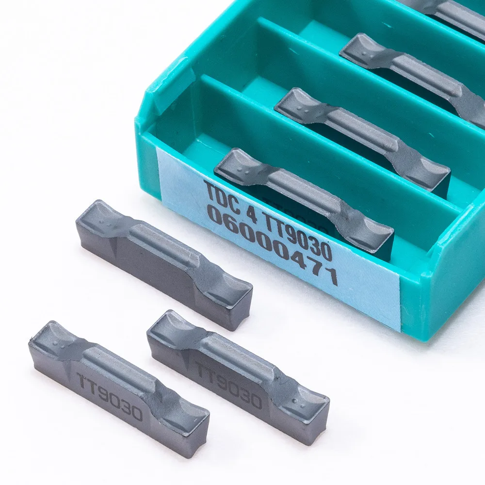 Grooving เครื่องมือ TDC4 TT9030โลหะผสมคาร์ไบด์แทรกสำหรับเหล็กการประมวลผลโลหะเครื่องมือ TDC 4 CNC Hard Alloy Blade