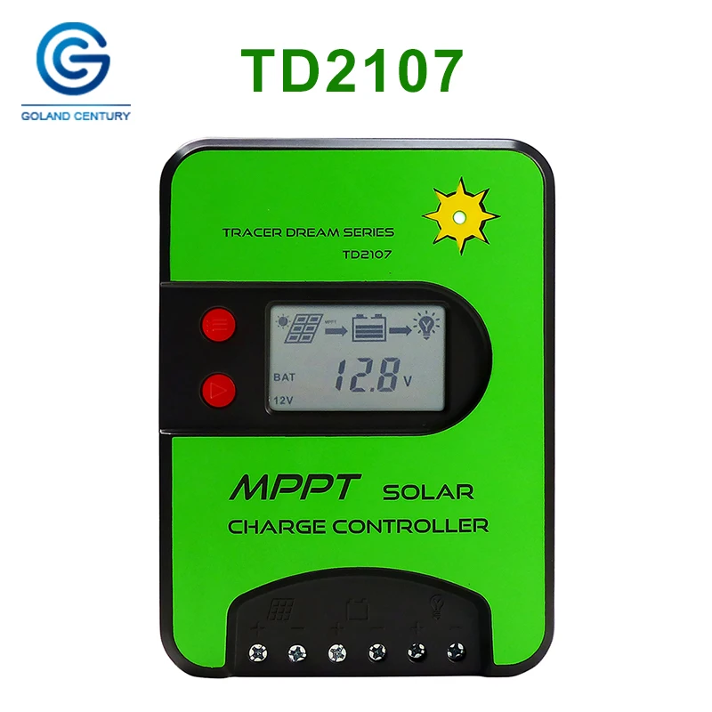 Gcsoar 15A  12V 24V  MPPT Solar Charge Controller TD2107 Of High Conversion Officiency