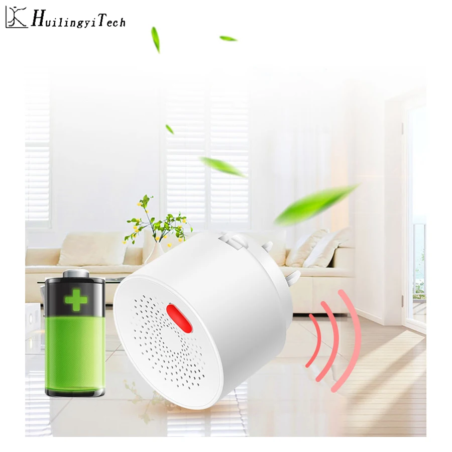 Combustible Gas Detector Tuya Wireless Co Sensor WiFi Smart APP Remote Control for Home Alarm System