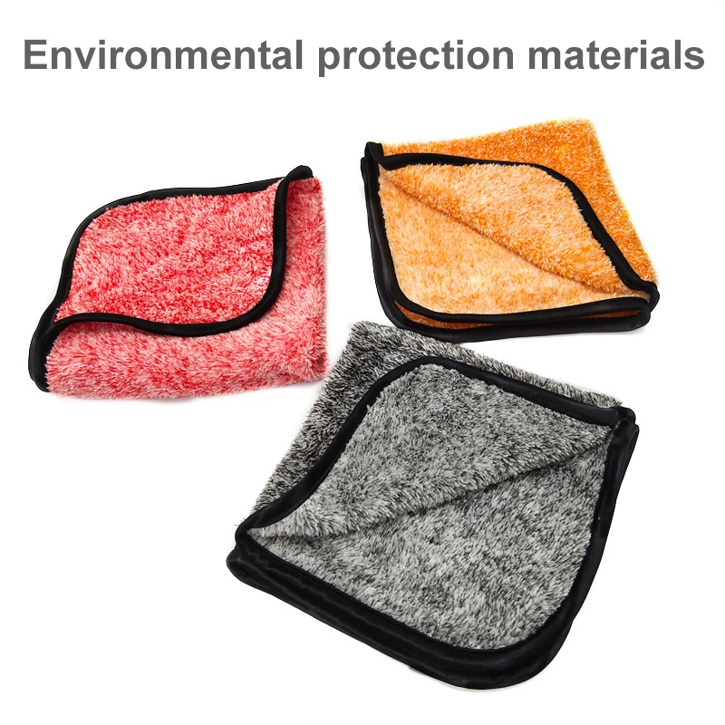 Microfiber Towel Car Interior Dry Cleaning Rag For Car Washing Tools Auto Detailing Kitchen Towels Home Appliance Wash Supplies