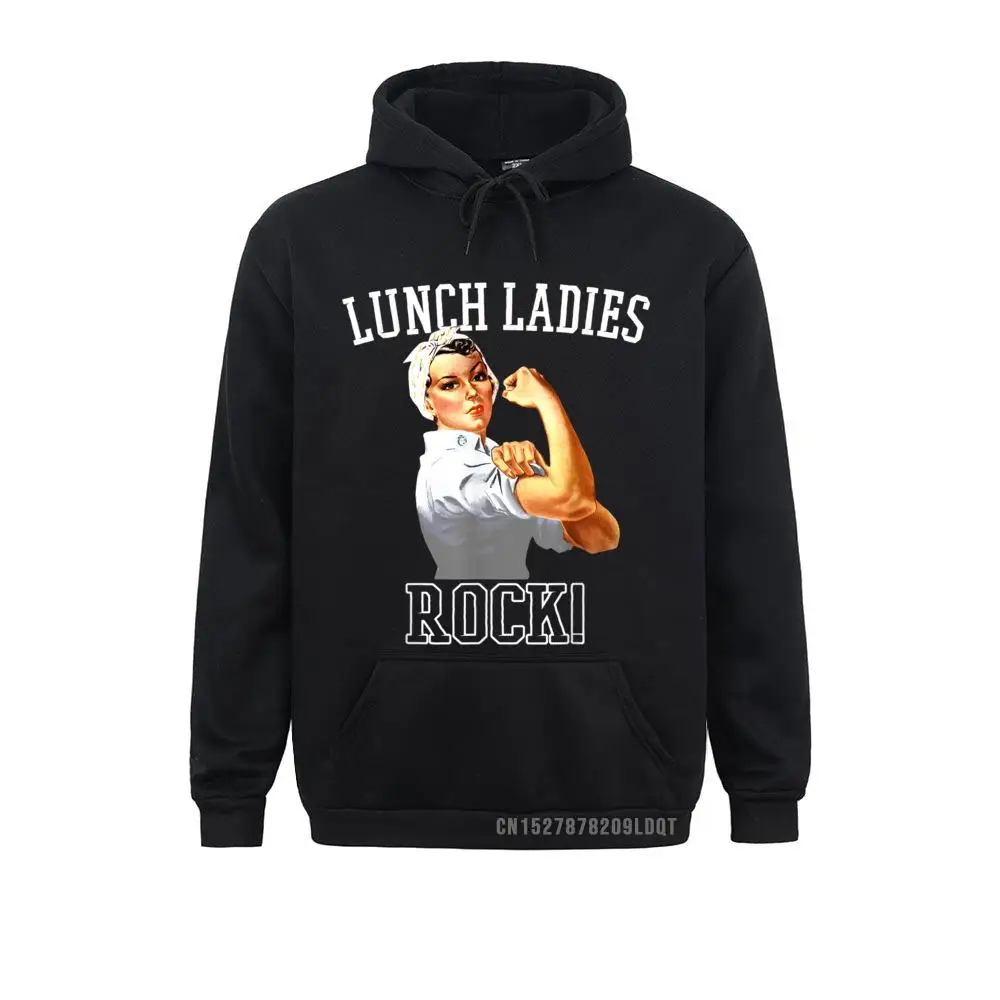 Lunch Ladies Rock Cafeteria Worker Funny Lunch Lady Fashion Men/Women's Sweatshirts Long Sleeve Hoodies Sportswears