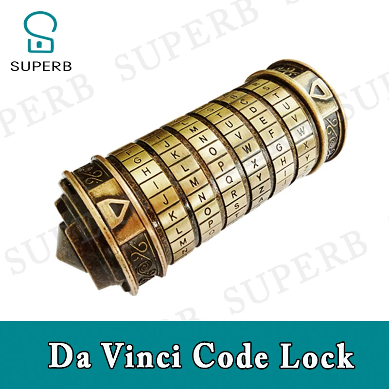 Escape game lock Da Vinci code lock escape room game lcok escape game letter lock letter combination lock real life escape game