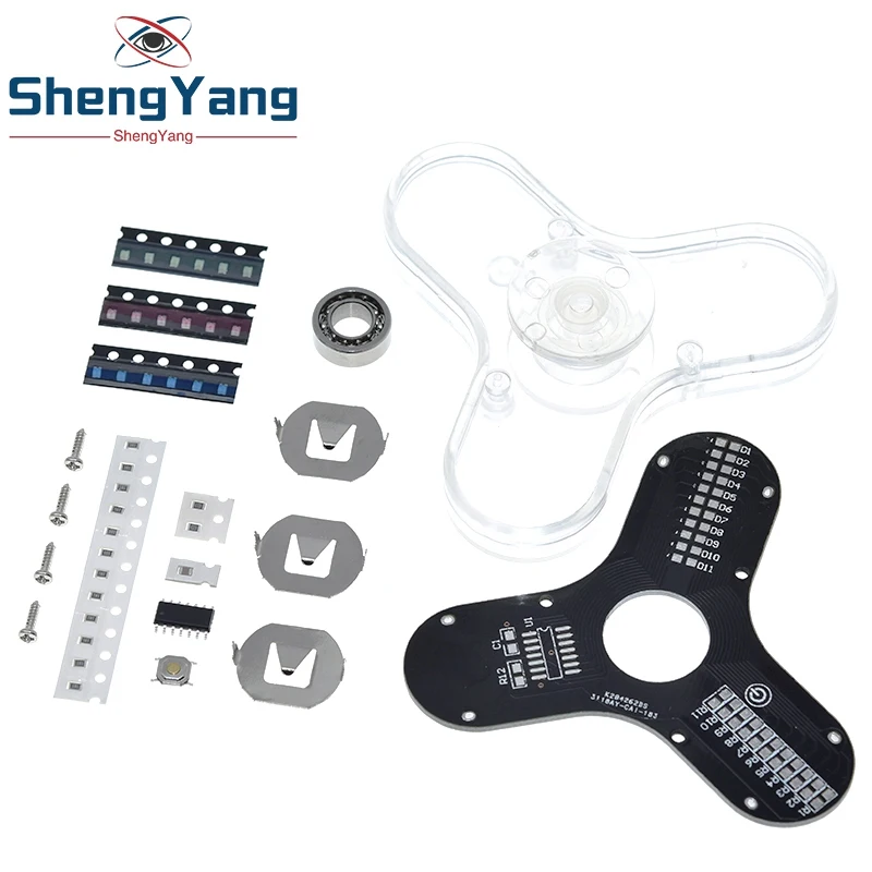 TZT Fingertip Gyro LED Bausatz: Lustiges DIY-Schweißset RG550 zur Entspannung von Körper und Geist – Elektronik-Bausatz – Detail 9
