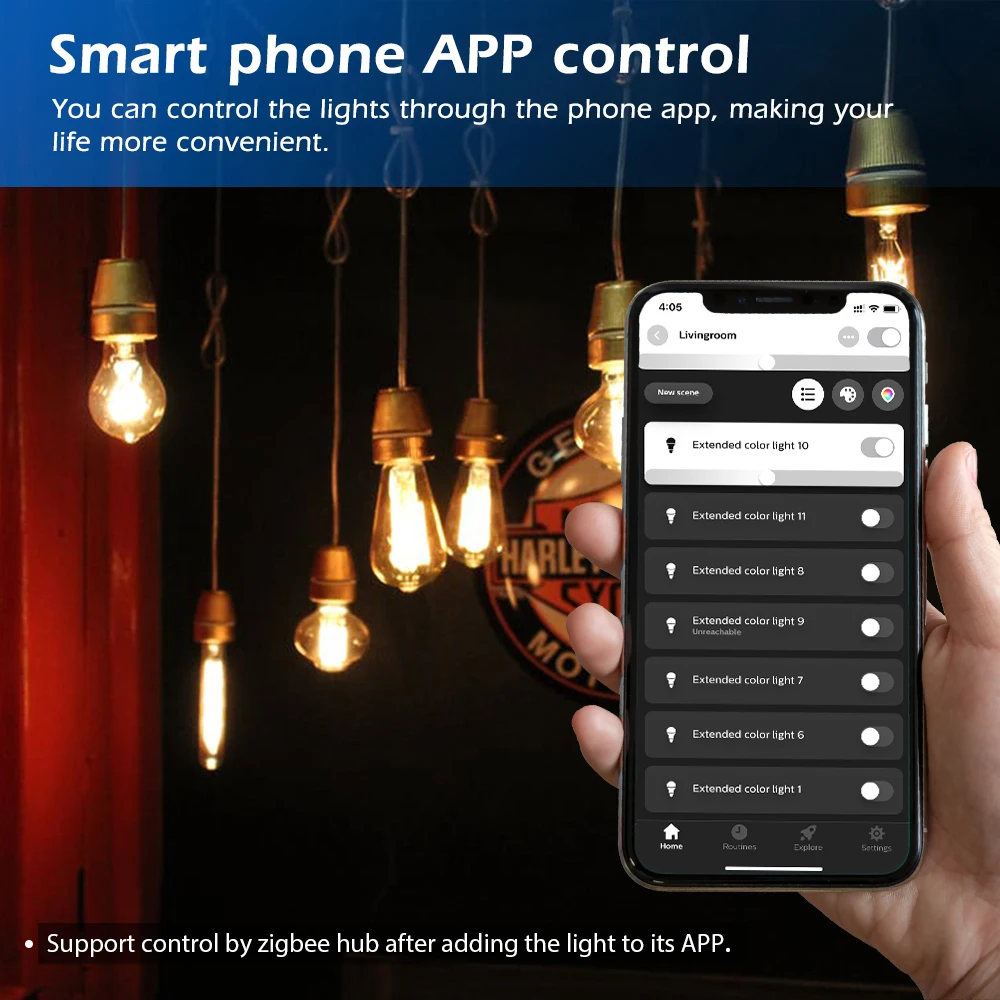 GLEDOPTO Triac AC Dimmer Light Switch Touch Control Brightness Zigbee3.0 Home Smart LED Bulb Dimmer Hub APP/Voice/Remote Control