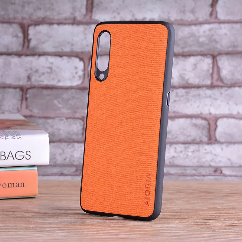 Case for Xiaomi Mi 9 Lite SE coque Luxury textile Leather skin soft TPU hard PC phone cover for xiaomi mi 9 se lite case funda