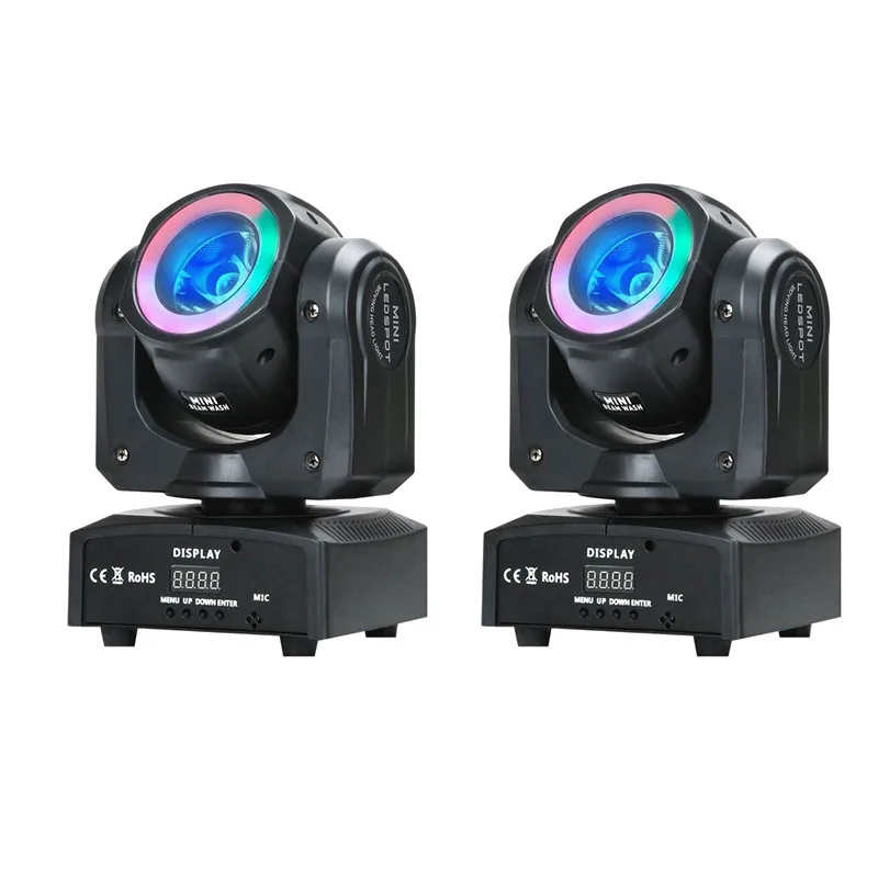 

2pcs/lot 60W LED Moving Head Beam Lights RGBW 4IN1 DMX with 5050 RGB 3 IN 1 led Moving Heads Beam Effect Dj Lighting Equipments