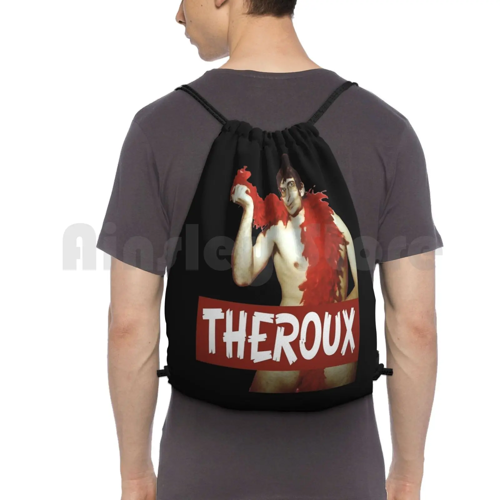 Louis Theroux Backpack Drawstring Bags Gym Bag Waterproof Weird Louis Theroux Louis Theroux Funny Documentary Young