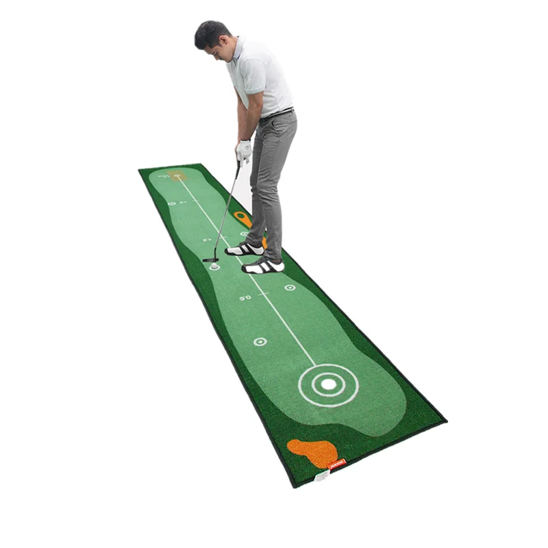 Golf Carpet Putting Mat Thick Smooth Practice Putting Rug For Indoor Home Office Golf Practice Grass Mat Golf Training