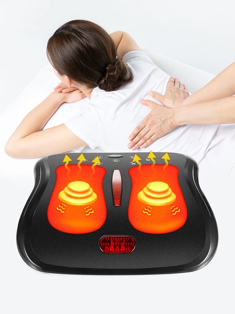 Curvature lumbar physiotherapy device Waist massager Back cervical vertebra correction and traction for low back pain