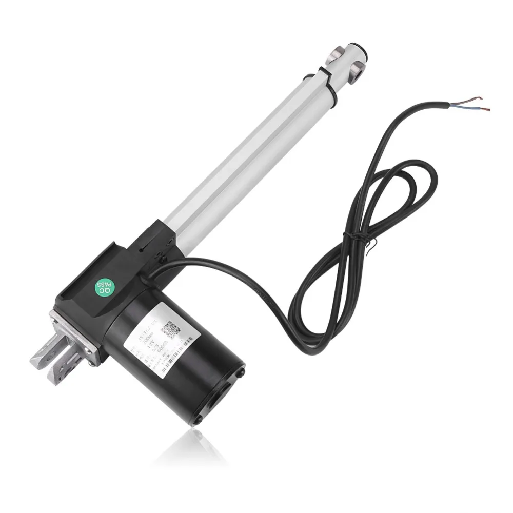 6000N DC Linear Actuator 12V 24V Telescopic Rod Stroke 30/50/100mm Electric Motor Lineal Actudor Lift Window Opener Lifter Bed