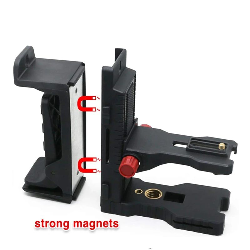 Regulowany uchwyt na uchwyt magnetyczny z klipsem ściennym wieszak poziom lasera poziomego instrumentu 1/4 lub 5/8 Laser