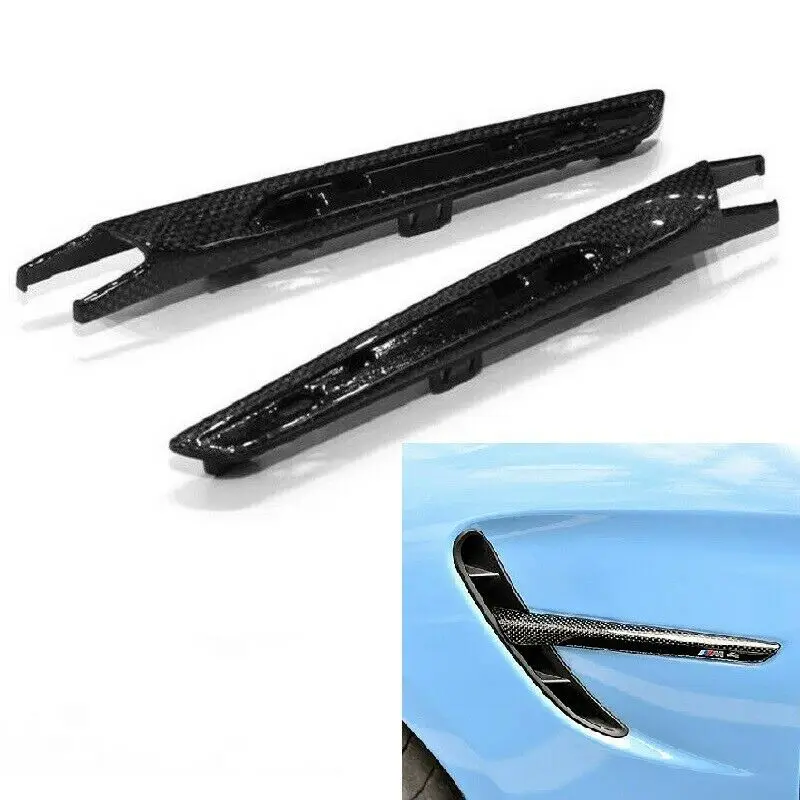 

Боковое отверстие для вентиляционного отверстия из настоящего углеродного волокна, решетка для впускного потока воздуха в автомобиле, аксессуары для BMW F80 M3 F82 F83 M4