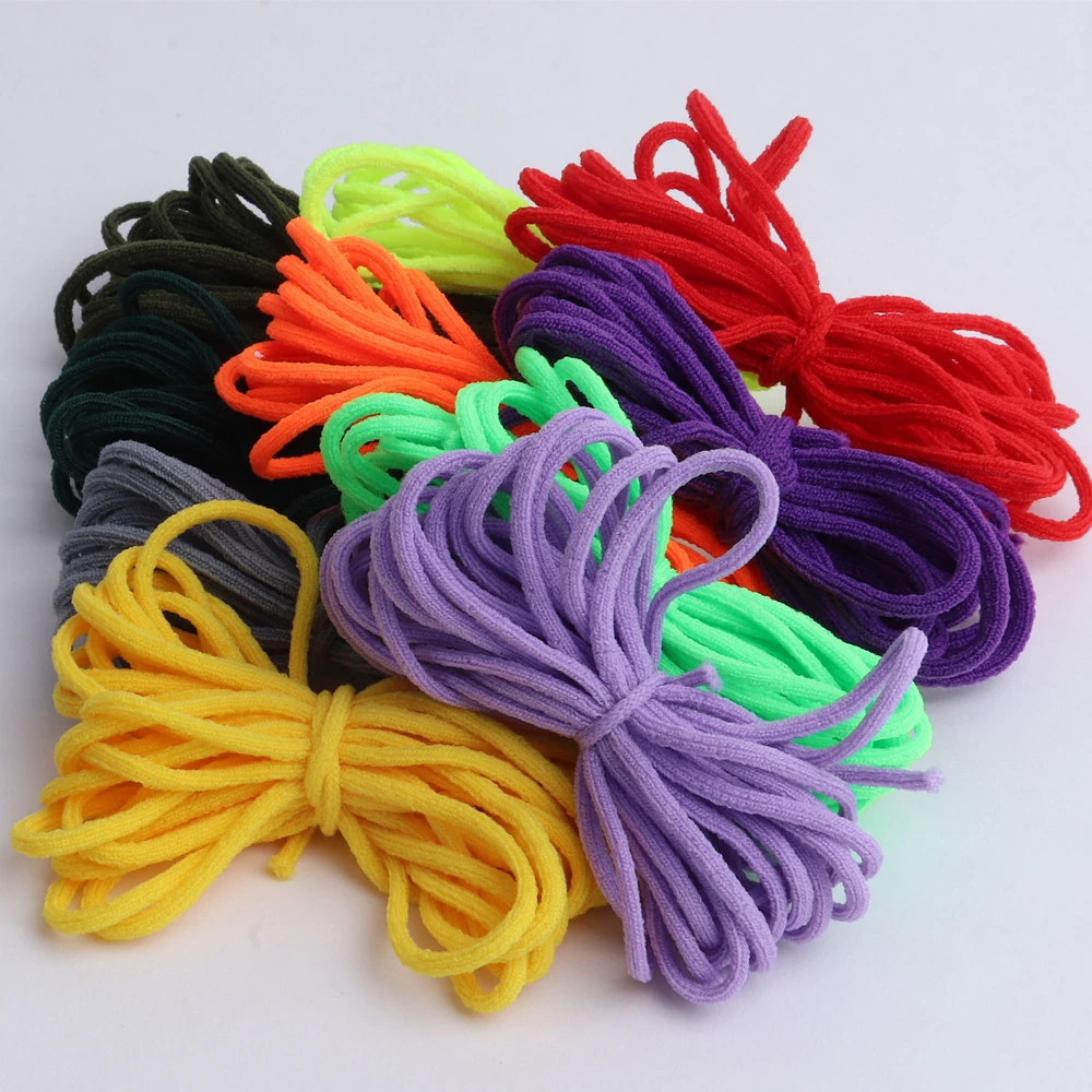 500M Mask Ear Hanging Cord Round Elastic Band Mouth Mask Elastic Rope Rubber Band String DIY Clothing Garment Crafts Accessories