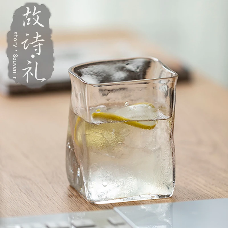 So the poem li Japanese high-grade wine liquor glass crystal hammer Japanese designer araki from design