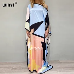 WINYI damska Boho Maxi kwiatowa Araba плать lato 2021 szata damska elegancka sukienka plażowa Sundress Party Dress