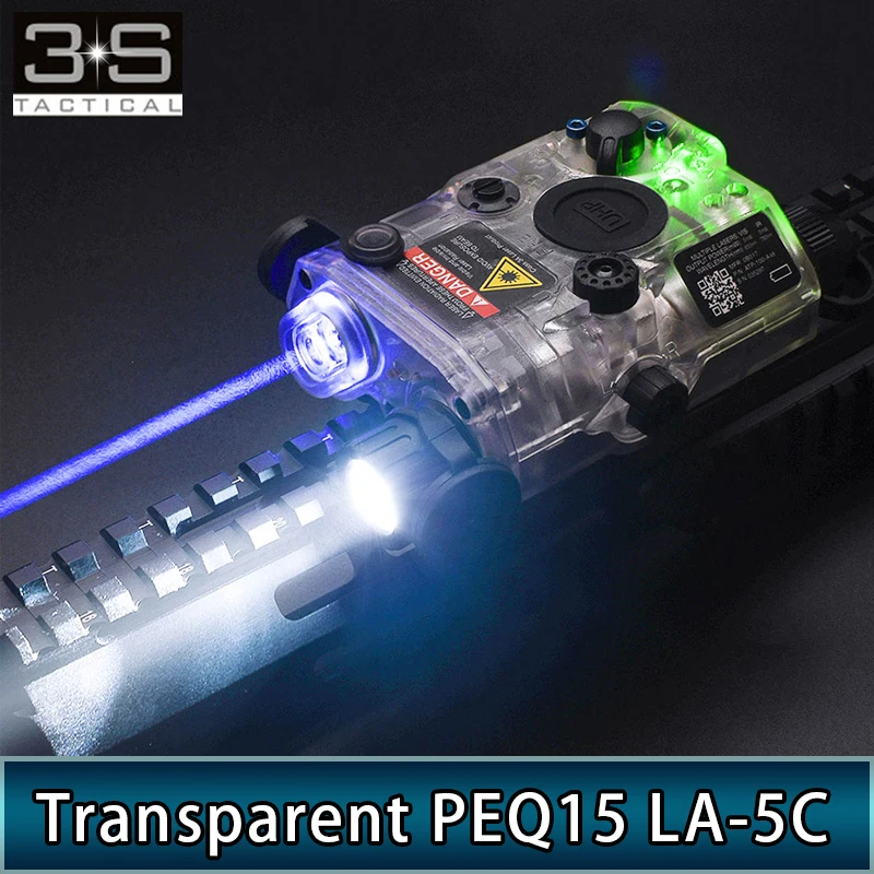 

NEW Tactical Surefir Transparent PEQ15 LA-5C UHP Red Dot Laser IR Laser Blue Laser Green Dot Laser PEQ Airsoft Picatinny Laser