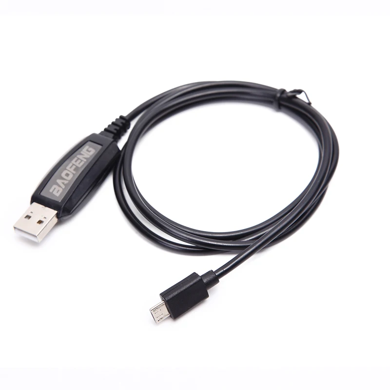 Baofeng-Cable de programación USB para walkie-talkie T1, controlador de puerto USB de Radio bidireccional con Software de CD 100%, accesorios originales