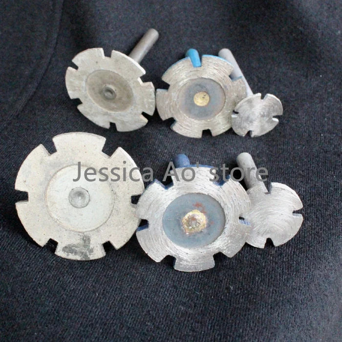 6pcs 20-40mm diamante sinterizzato circolare lame a forma di fiore disco da taglio a secco agata pietra granito lama da taglio utensile elettrico