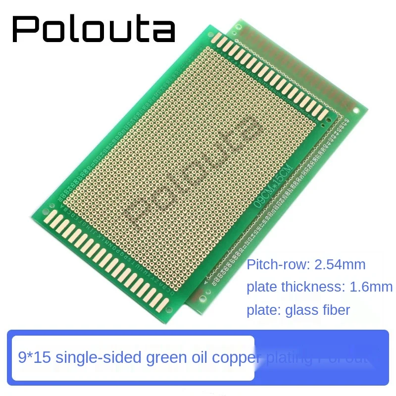 5*7*9*15 10*15 6*8*12 PCB Single-Sided Copper-Plated Green Oil Board Supper Capacitor Protection Board  Sockets Gold