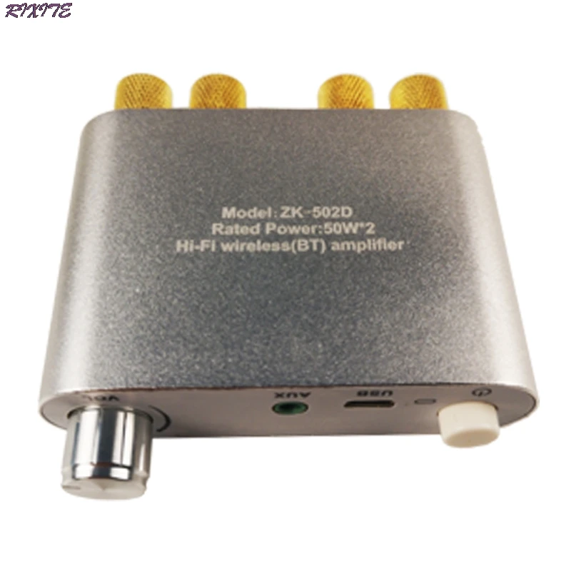 Bluetooth 5,0 Wireless Stereo Audio Power Verstärker Bord TPA3116 50WX2 Auto AMP Amplificador Heimkino 502D