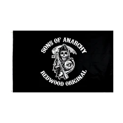 FLAGCORE 3x5Fts 90X150cm Sons Of Anarchy Logo Gif Flag
