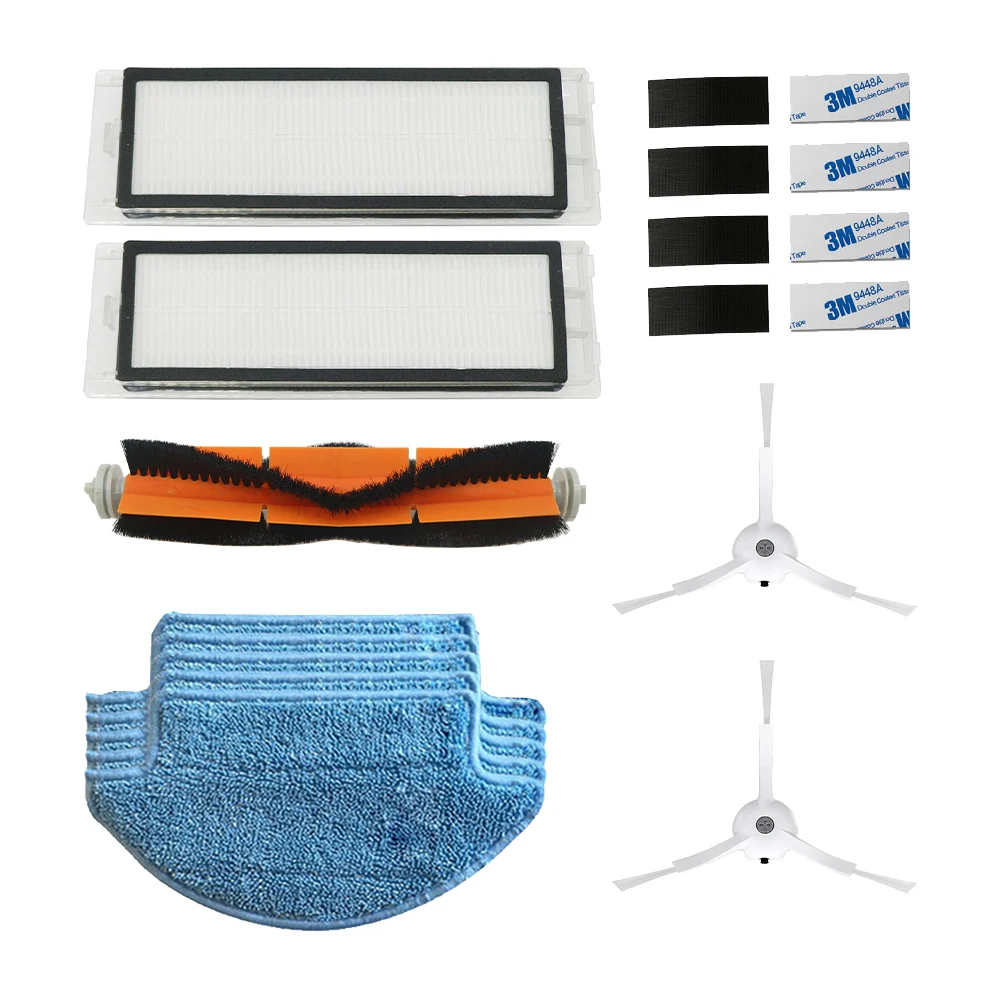 包装部分パックサイドブラシhepaフィルターローラーブラシxiaomiロボット掃除機パーツスペアパーツキット