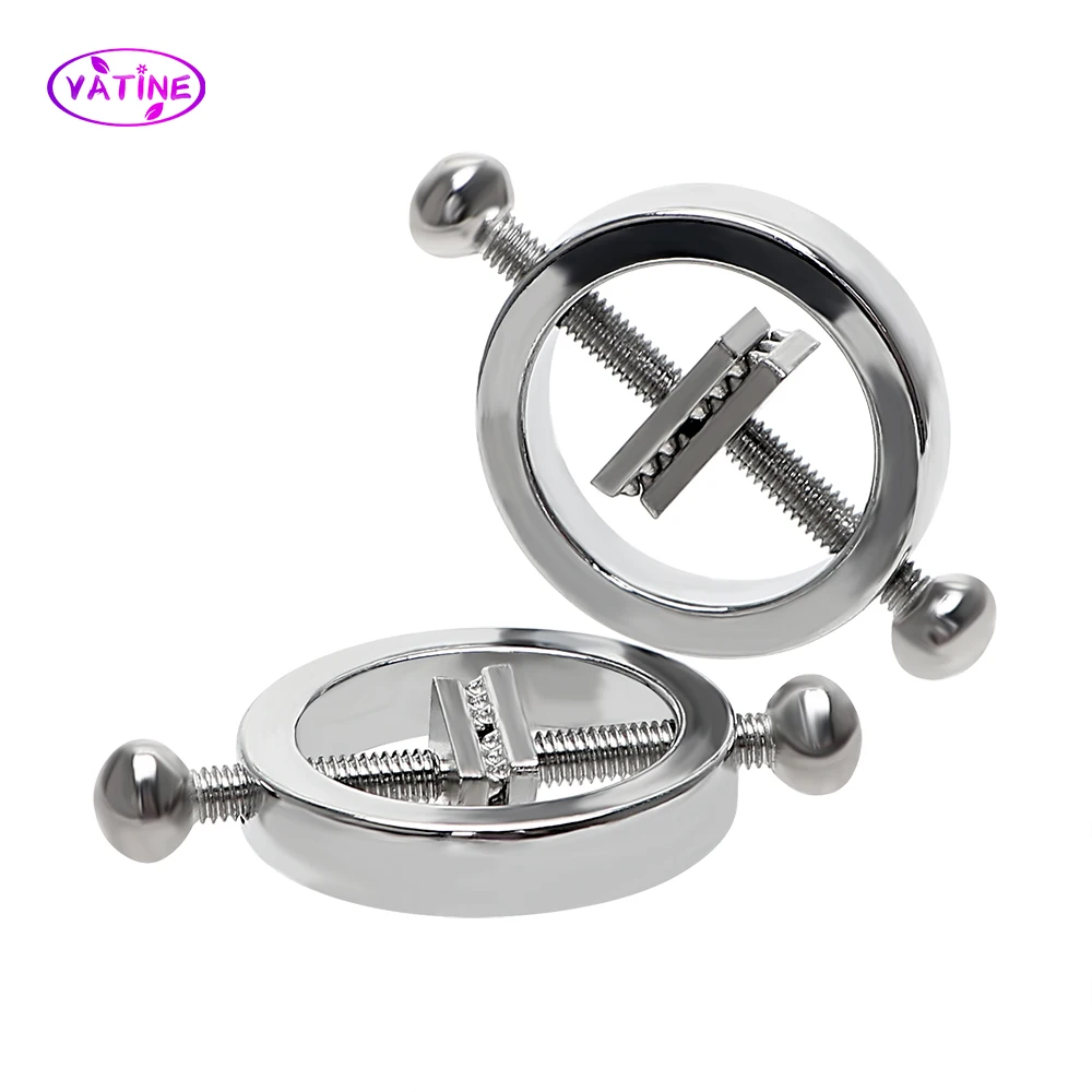 Metal Nipple Clamps For Women Breast Clitoris Clips Couples Tools Bondage Set Adults Games Erotic Products Machine Sex Toys Shop