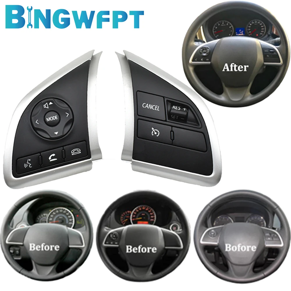 For Mitsubishi ASX 2013 2014 2015 For Mitsubishi L200 2015 Audio Volume Bluetooth Cruise Control Button Steering Wheel Switch