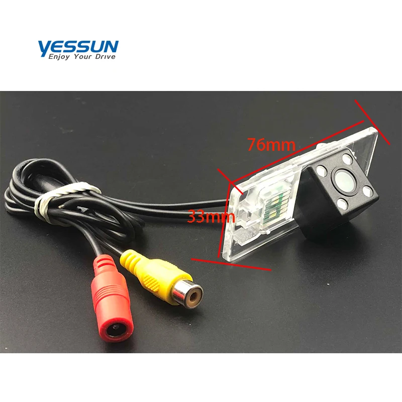 Yessun License Plate Rear View Camera  Night Vision 170 Degree HD For SEAT IBIZA MK4 6J ST 2009~2018 parking housing bracket