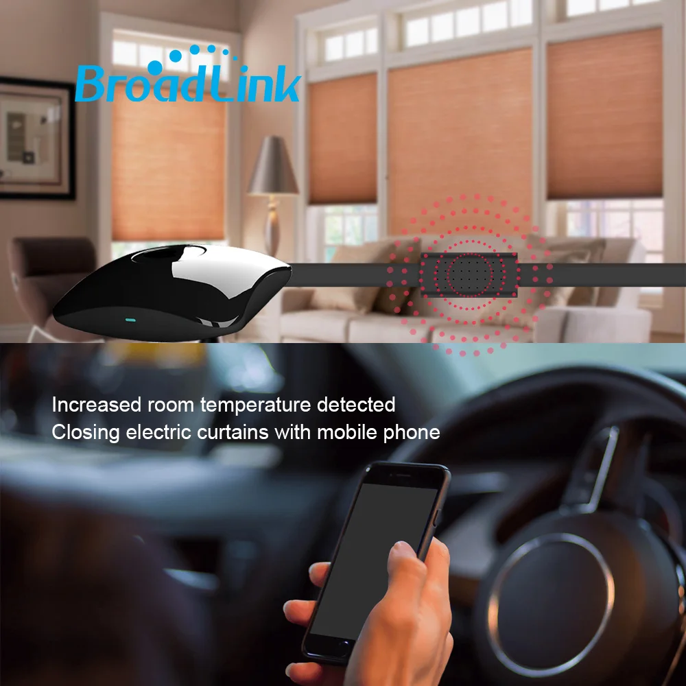 2025 BroadLink RM4 Pro Универсальный ИК-пульт дистанционного управления Smart WiFi RF Switch HTS2 Датчик работает Alexa Google Home Assistant