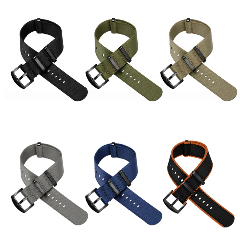 high quality  nylon watchband for Omega Seamaster Speedmaster Rox Mido Seiko wristband 20mm 22mm