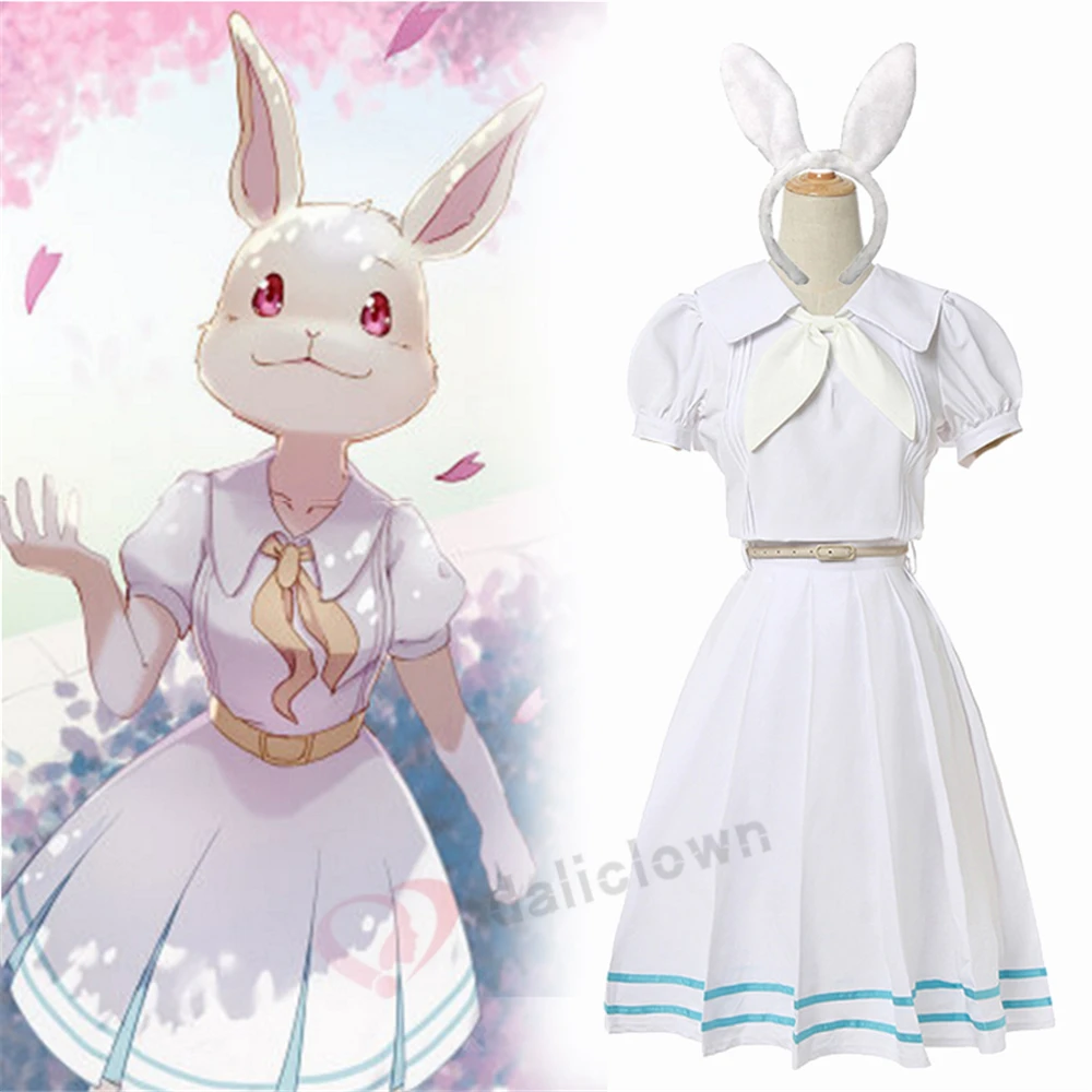 

2020 New Anime Beastars Cosplay Costume Haru Cosplay Women School Uniform Costume Wig Rabbit Girl Japanese Cute Dress