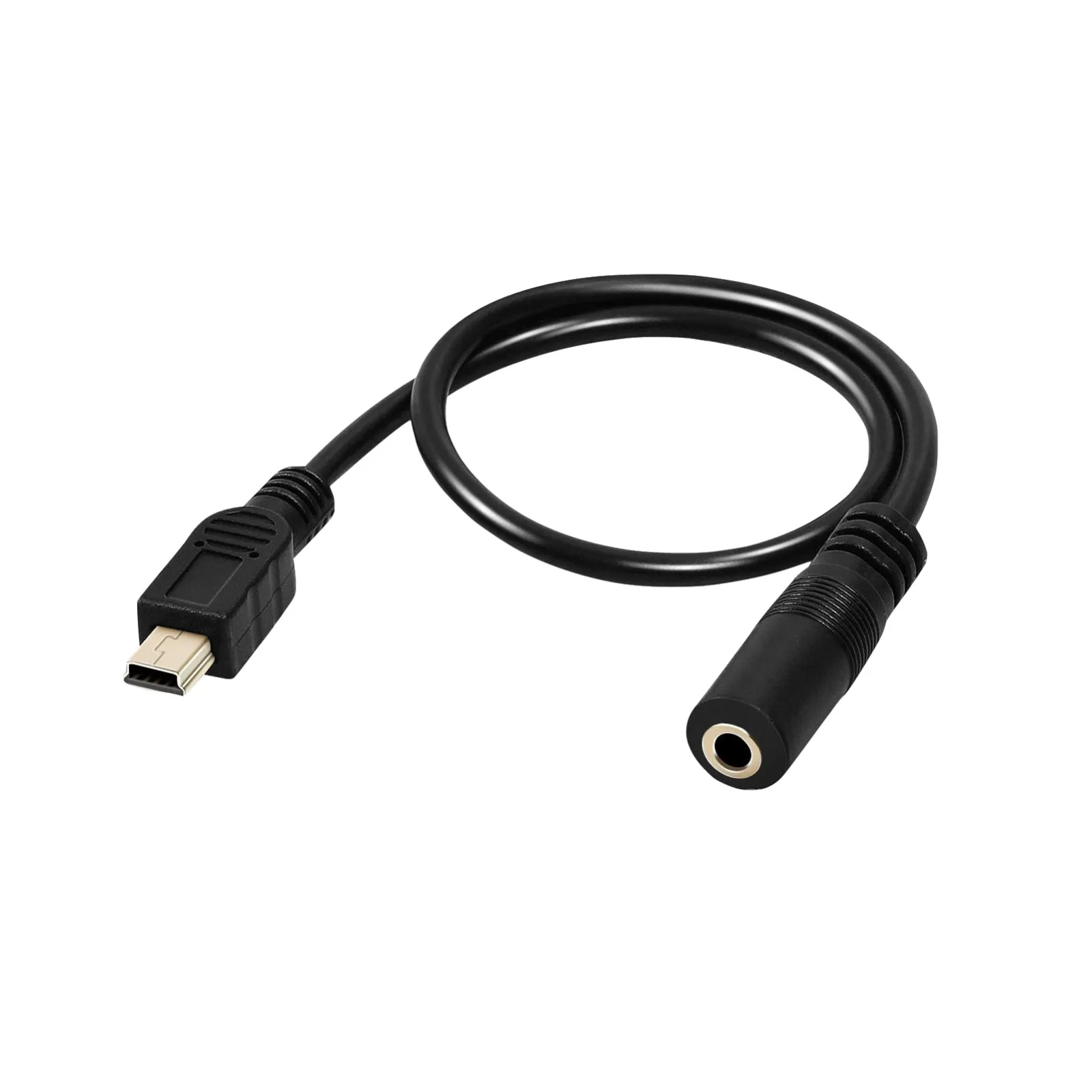1pc USB Mini 5 Pin Maschio A 3.5mm Femmina Martinetti AUX Audio Sync Cavo connettore per cuffie Cavo 1ft/30cm 50cm