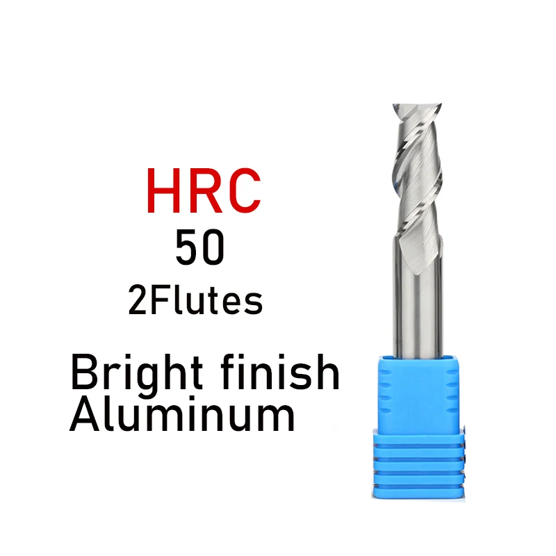 HRC50 HRC55 HRC65 Carbide End Mill 2Flutes endmill Milling Cutter Alloy Coating Tungsten Steel Cutting Tool CNC maching Endmills