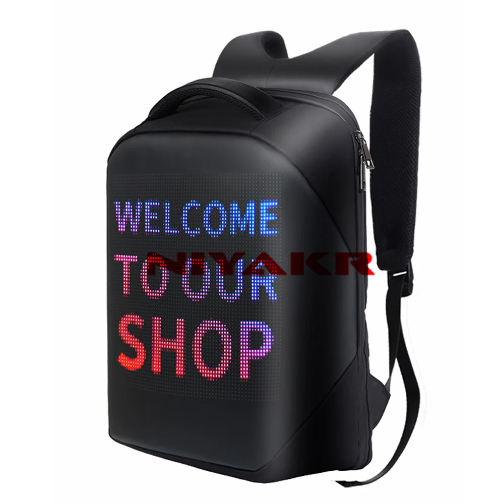 APP LED Backpack Third Generation Led Display With Backpack Smart Wireless WIFI Bluetooth Version APP Control Advertising LED Ba