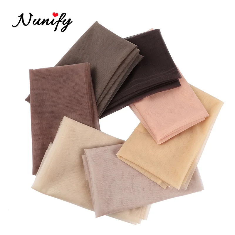 Nunify 1 Cái Thụy Sĩ Ren Cho Tóc Giả Làm Năm 1/4 Sân Dệt Tóc Giả Ren Mặt Trước Tóc Lưới Toupee Trước Đóng Cửa Lưới làm Tóc Giả