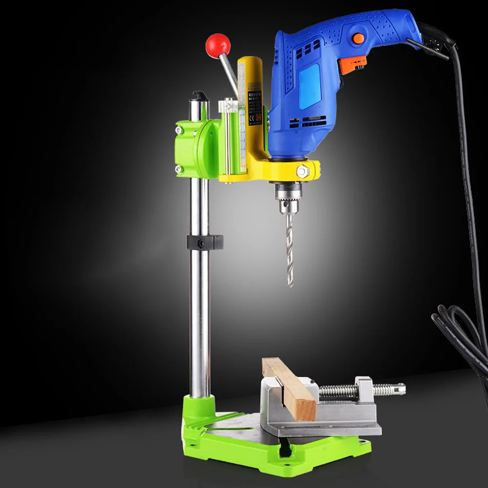 

Bench Drill Stand/Press Mini Electric Drill Carrier Bracket 90 Degree Rotating Fixed Frame Workbench Clamp