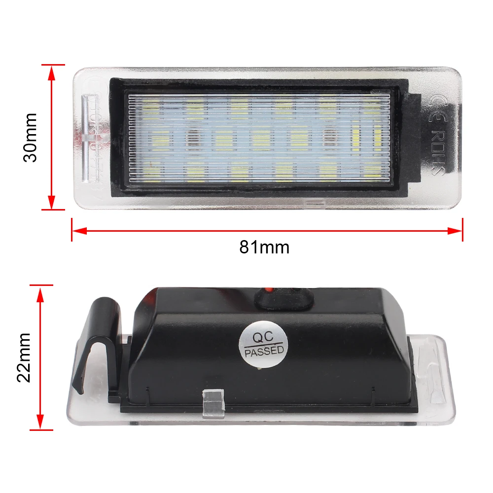 LED Light For Chevrolet Cruze 2010-2014 Camaro 2010-2013 2Pcs License Plate Light For Buick Encore 2013-2014 LaCrosse 2010-2013