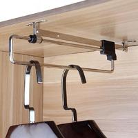 12/14/16/20 Inch  Wardrobe Top Clothes Rail Wardrobe Hanger Cloakroom Telescopic Towel Storage Rod with Screws Extending Rods