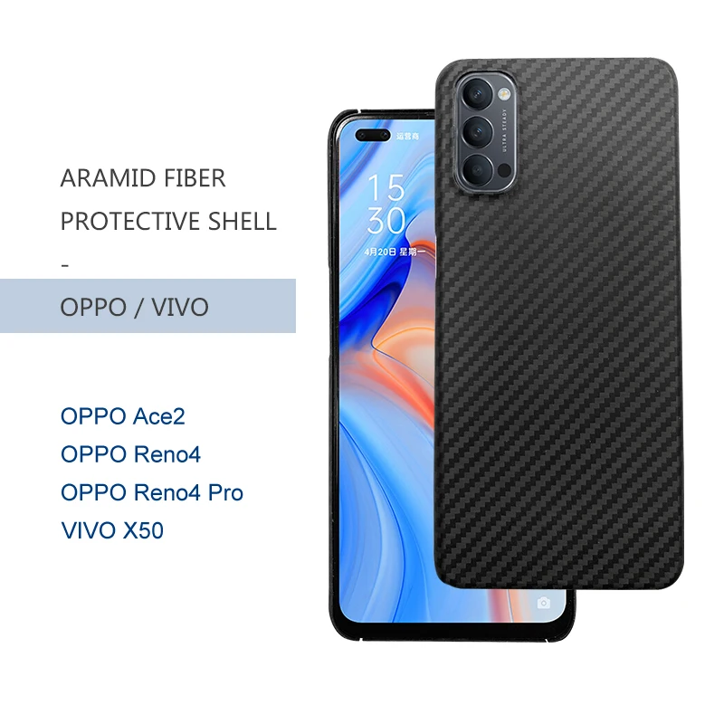 

The New Business Carbon Fiber Phone Case For OPPO RENO4 VIVO X50
