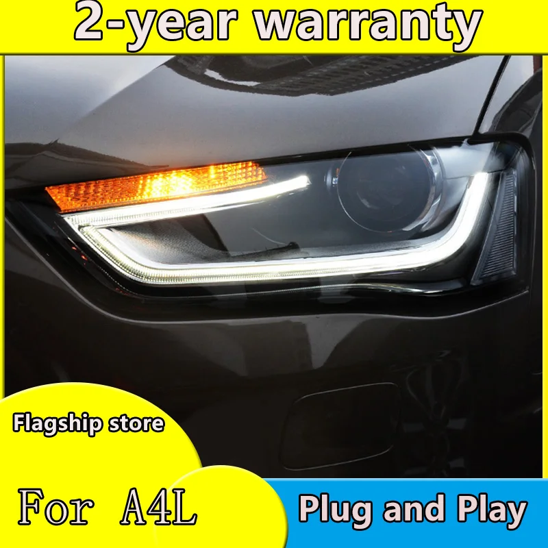 

Car Styling Headlights for A4 Headlight for A4L taillight Daytime Running Light LED DRL Bi-Xenon HID