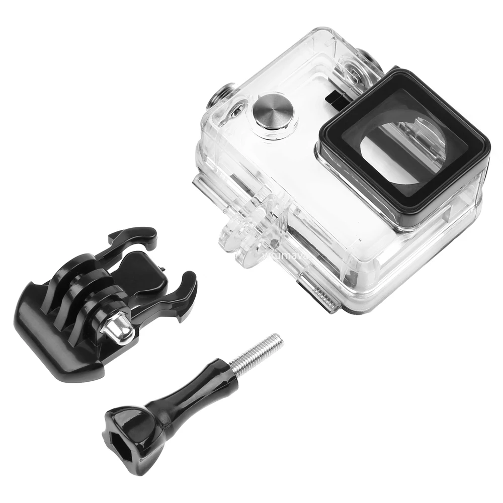 Per Gopro custodia impermeabile per Gopro hero 4 Hero3 + Hero 3 accessori per scatola protettiva subacquea