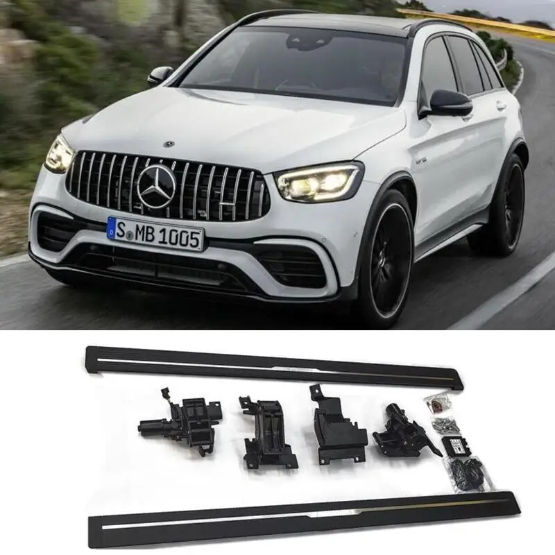 Electric Automatic Running Boards Side Step For Benz GLC X253 GLC200 GLC260 GLC300 2019 2020 2021 2022 High Quality Accessories