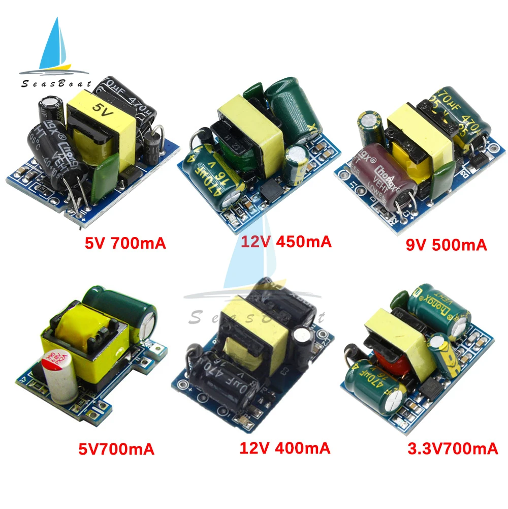 AC-DC 3.3V 5V 700mA 9V 500mA 12V 450mA 3.5W Precision Buck Converter AC 220V to 5V DC step down Transformer power supply module