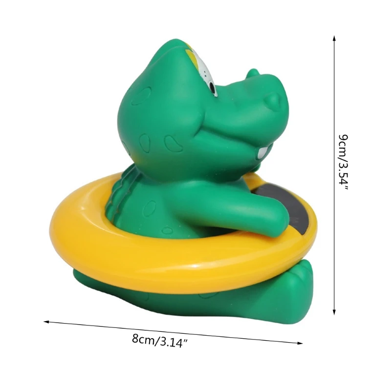 2024 New Floating Crocodile Bath Toy Bathtub and Swimming Pool Thermometer Infant