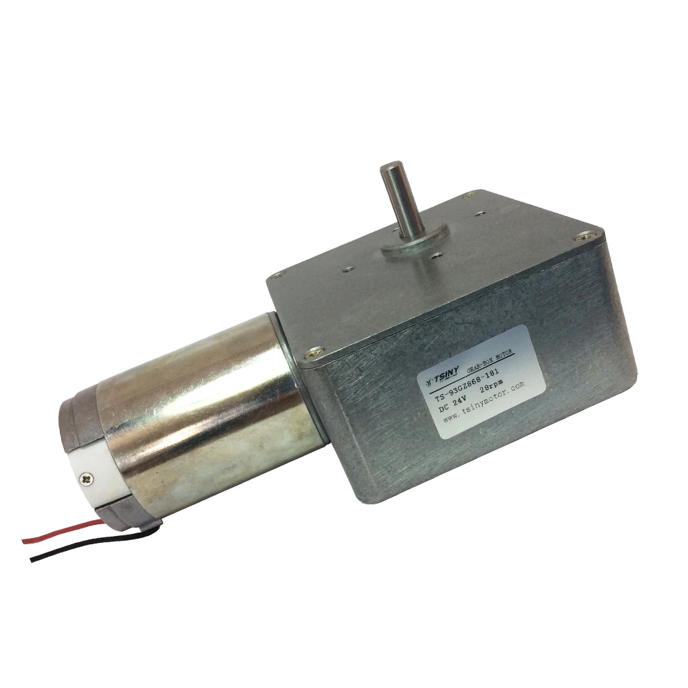 DC Motor 12V 24V Motor reducer 1.5/3/5/6/10/14/28/30/40rpm High Torque 168kg.cm IP54 DC Worm Gear Motor