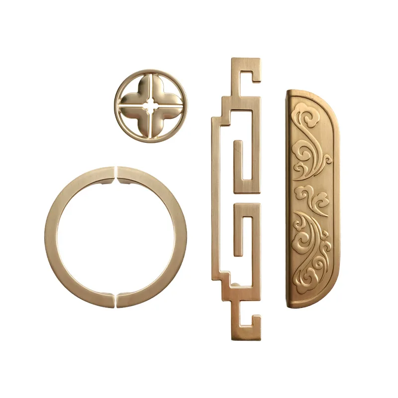 Baru Cina Lemari Pintu Menangani Emas Antik Padat Kabinet Menangani Pintu Laci Menarik Lemari Menangani Mebel Hardware