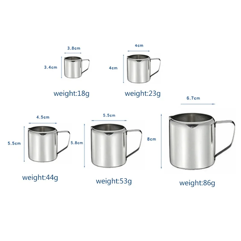 Craft Coffee Mugs Coffee Shop Stainless Steel Espresso Coffee Cup Milk frothing jug Pitcher Barista Latte Milk Frothing Supplies