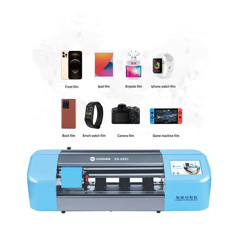 Máquina de corte de película automática, protector de pantalla LCD de teléfono, cubierta trasera de vidrio con pegatina de hidrogel Flexible